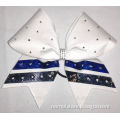 Cheer bow rhinestone transfers metallic sparkle cheer bow